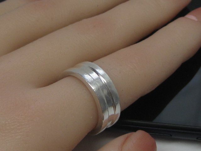 Esprit Ringe: massiver schwerer Silber Ring 925 Esprit Gr. 56 / 11.67 g – Gebraucht aus Ermatingen von Decovin 1