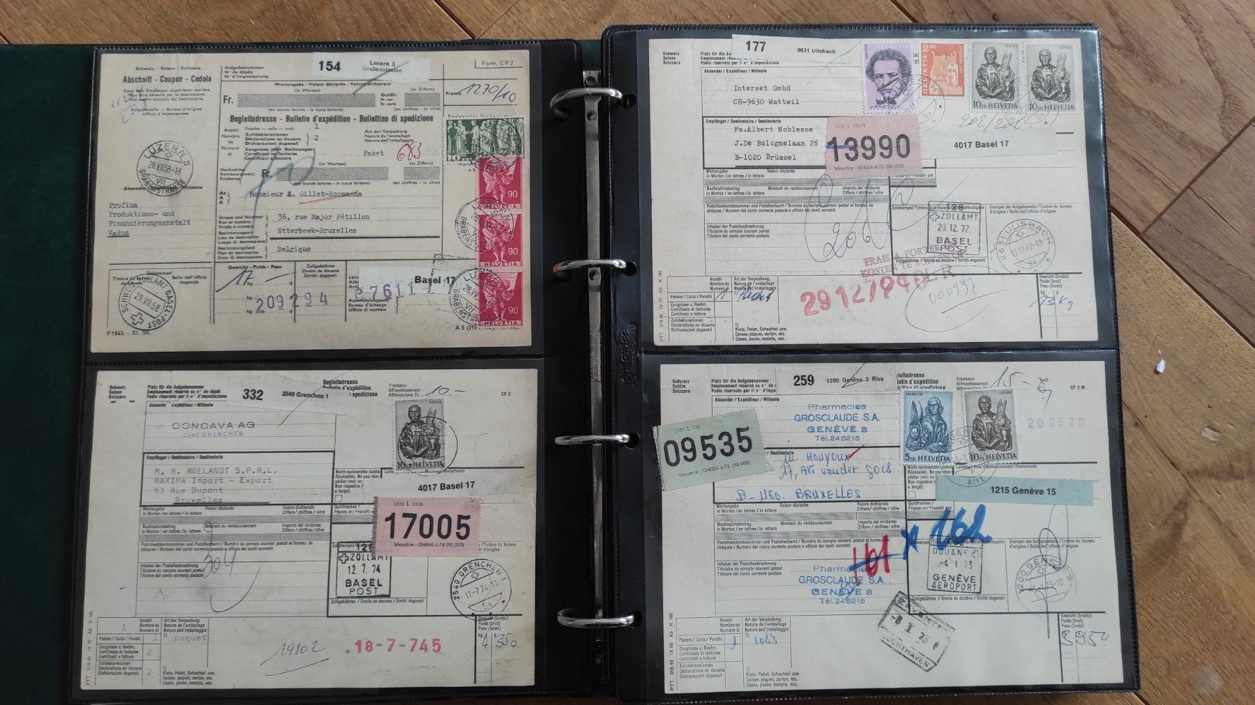 Album: Sammlung Postbelege, Frachtbriefe, Briefumschläge – Usato da Baar venduto da Cooltango 8