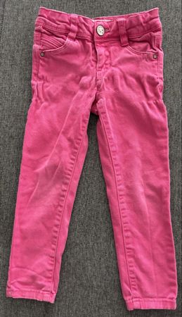 Hübsche pinke skinny Jeans für Mädchen Grösse 98