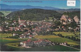 Burgdorf mit Bezirkskrankenhaus von der