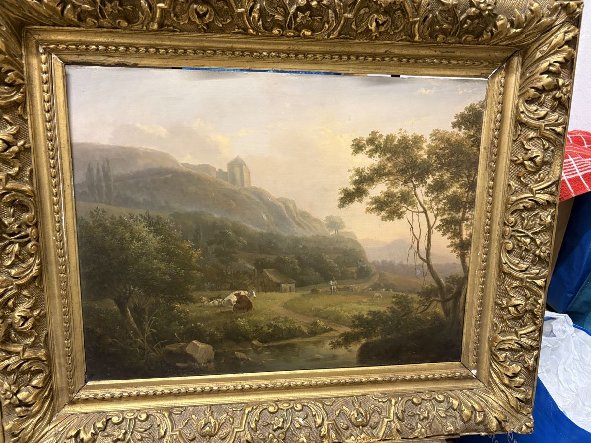 Dipinti: Landschaft, von Jules Joseph Ducorron, 1846 – Usato da Gattikon venduto da mo.suter