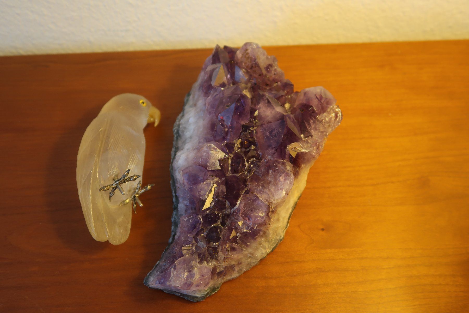 Minerali & Pietre curative: Amethyst mit Vogel – Usato da Erlenbach ZH venduto da milliway_42 4