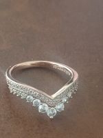 pandora rosengold ring mit Zirkonia Steinen Grösse 54