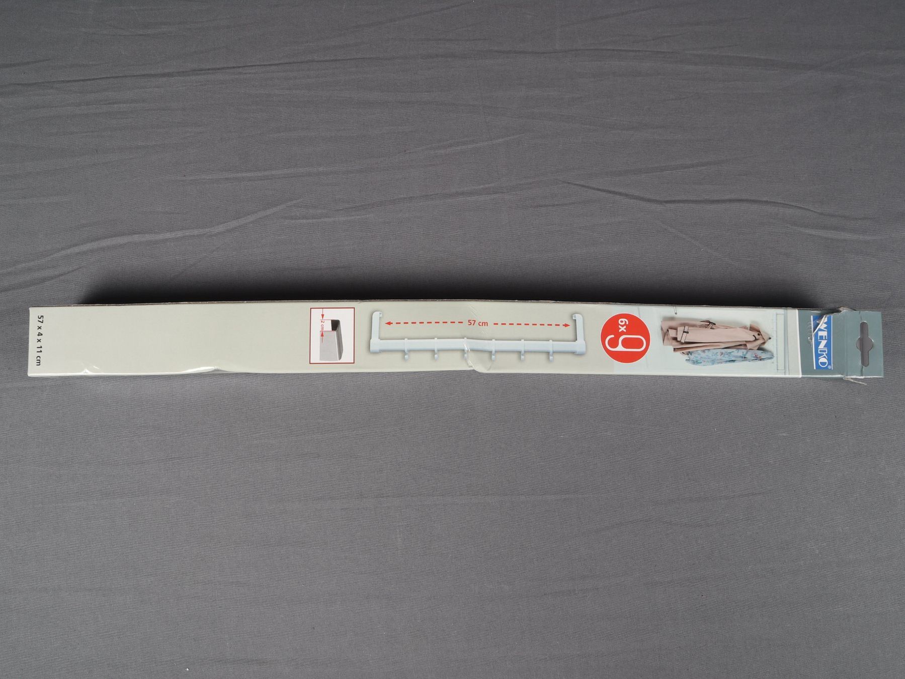 Wenko Garderobe: WENKO Türgarderobe  weiss 6 Hacken – Neu (gemäss Beschreibung) aus Steinen von Restwert_Steinen 3