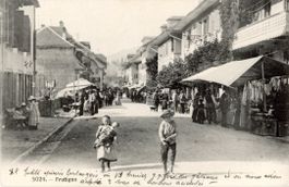 Frutigen  BE    -   Markt / Kinder      um 1 9 1 5