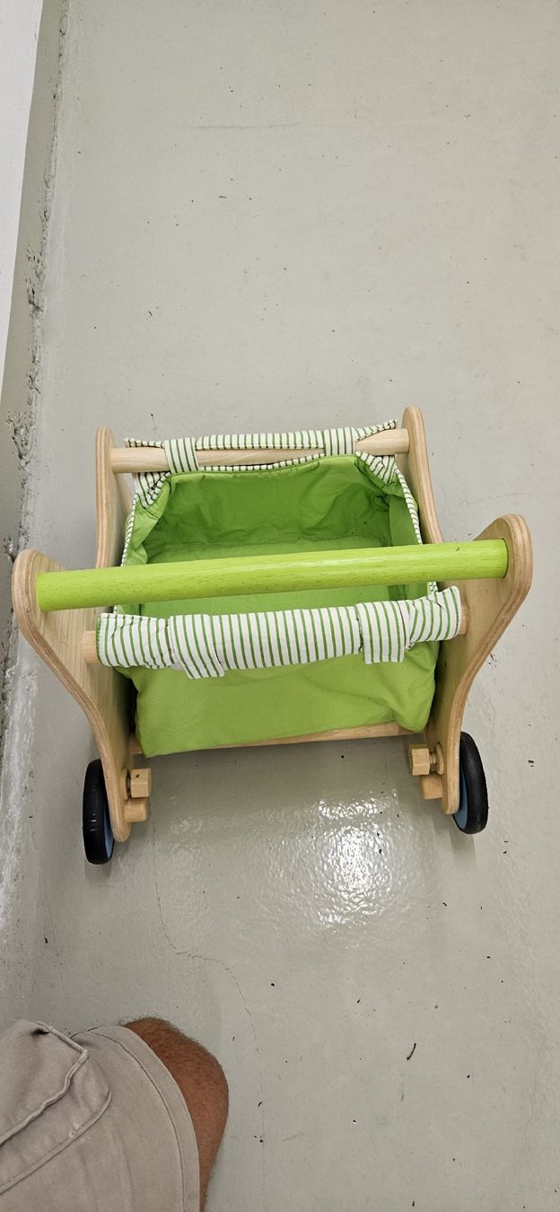 Veicoli per bambini: Lauflernwagen Holz mit Stoffablage und Griff – Usato da Bonaduz venduto da stb-fishing 5