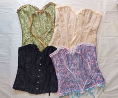 4x sexy Korsetts viktorianischen Stil Bustier XL