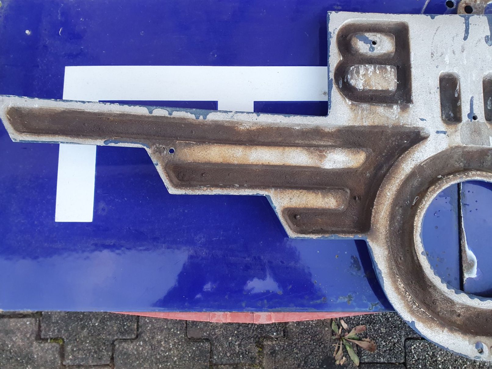 Schilder: Lokschild Flügelrad ÖBB Signet Frontschild (vermutlich 4030) – Gebraucht aus Flums von Cooker 2