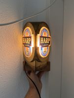 Harp Lager Leuchtreklame Wandlampe beleuchtet gebraucht