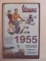 Vespa 1955 Blechschild