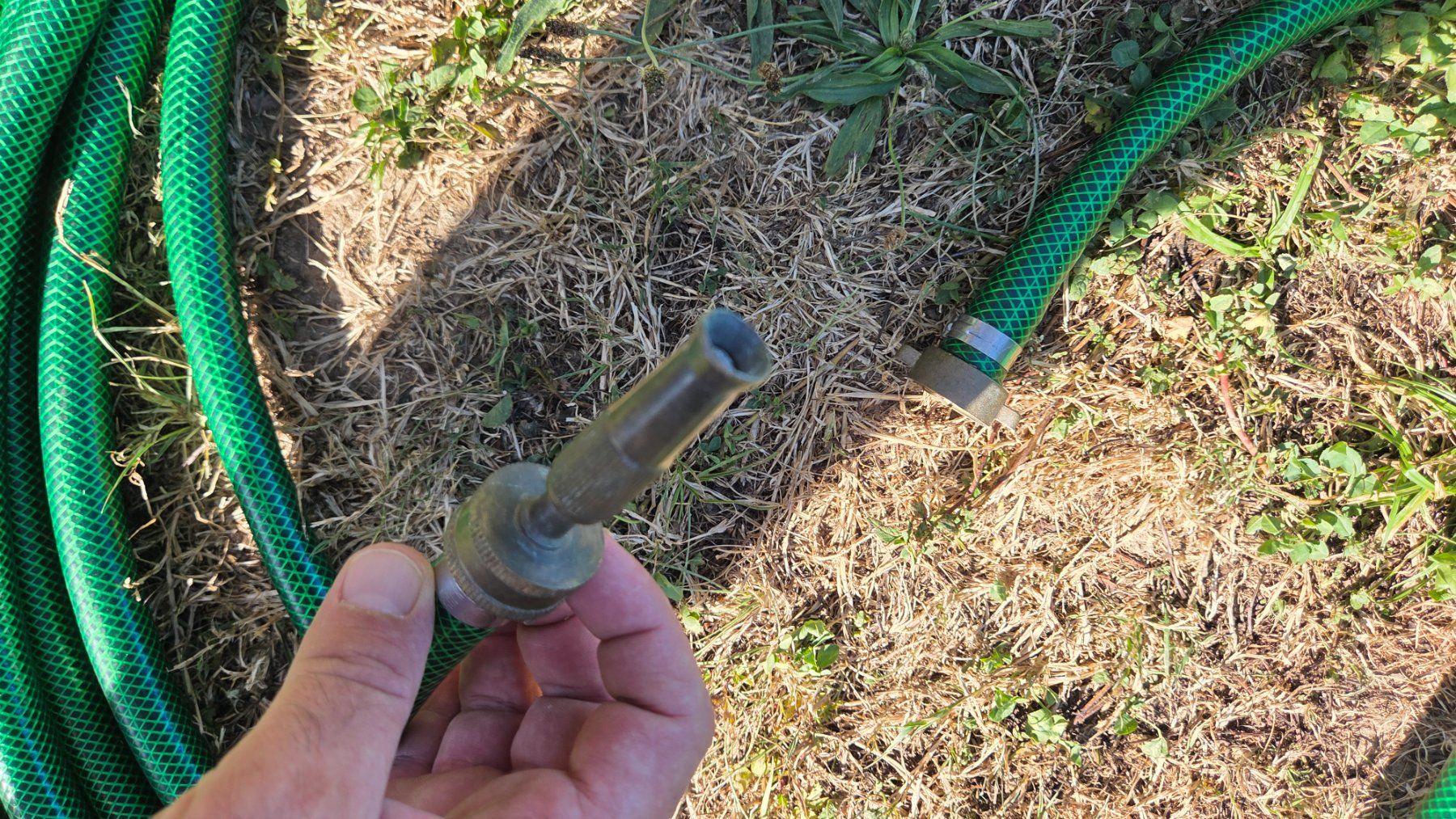 Tubi & Tubi flessibili: Gartenschlauch 20m / Messinganschluss / verstellbare Düse – Usato da Dietikon venduto da Grishnak 1