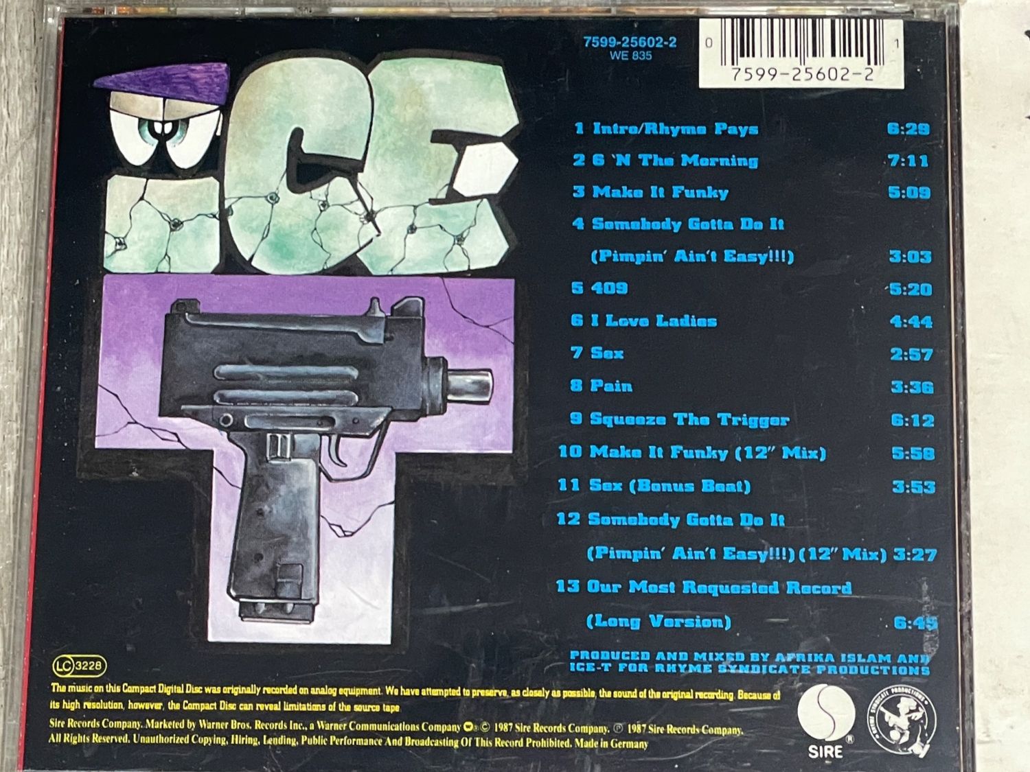 CDs: Ice-T – Gebraucht aus Muri b. Bern von AdidasCollector 2