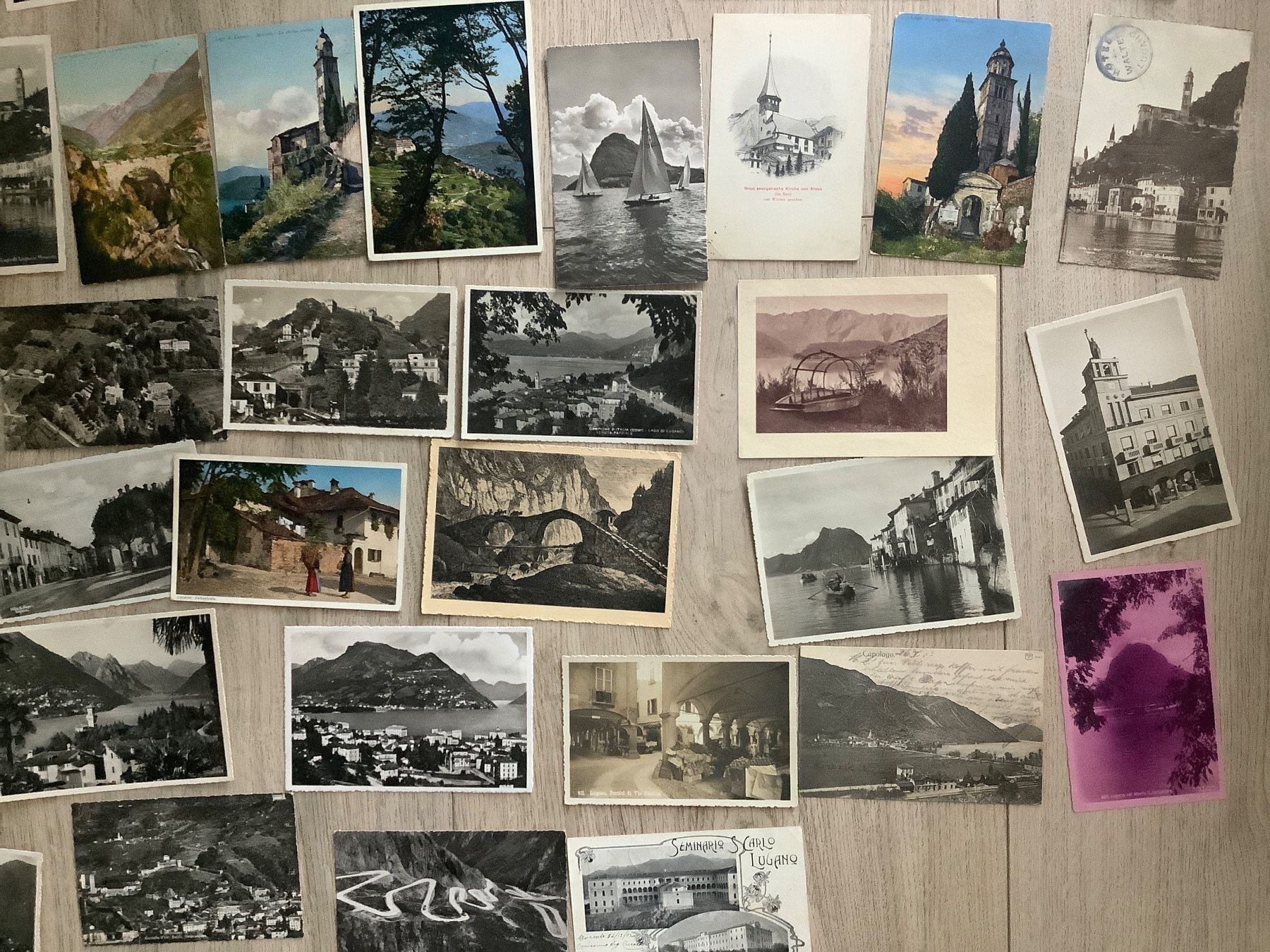 Cartoline postali: 66 alte, gelaufene Ansichtskarten Tessin ab 1903 – Usato da St. Gallen venduto da herbrig2 3