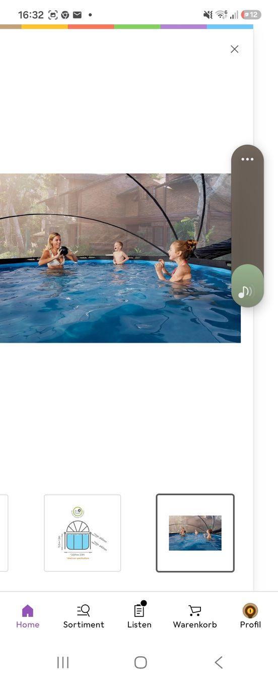 Intex Schwimmbad: EXIT Toys Pool Abdeckung Ø 360 cm mit Mängel – Gebraucht aus Werthenstein von Icebaby13 2