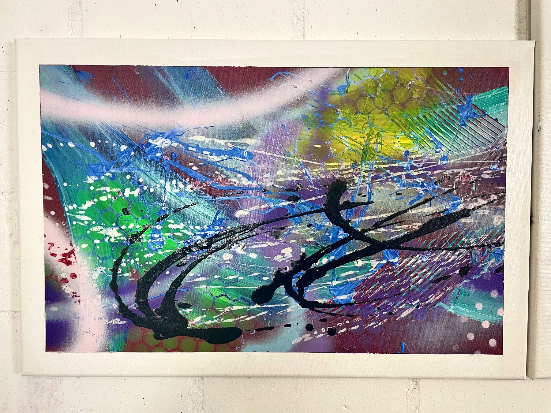 Gemälde: Gemälde Acrylbild abstrakt 60 x 160 cm – Neu und originalverpackt aus Aarburg von Nikys-Woods 3