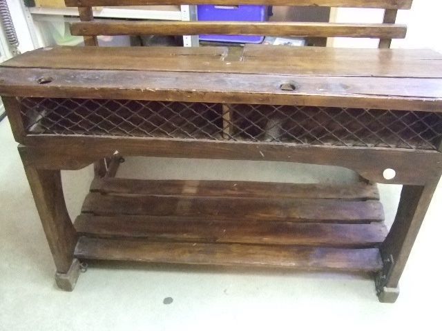 Bänke: banc d'écolier ancien, Valaisan. – Gebraucht aus saillon von Lamateur 4