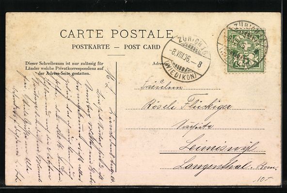 Cartoline postali: Zürich, Wochenmarkt in der Bahnhofstras – Usato da Berlin venduto da bartko-reher 1