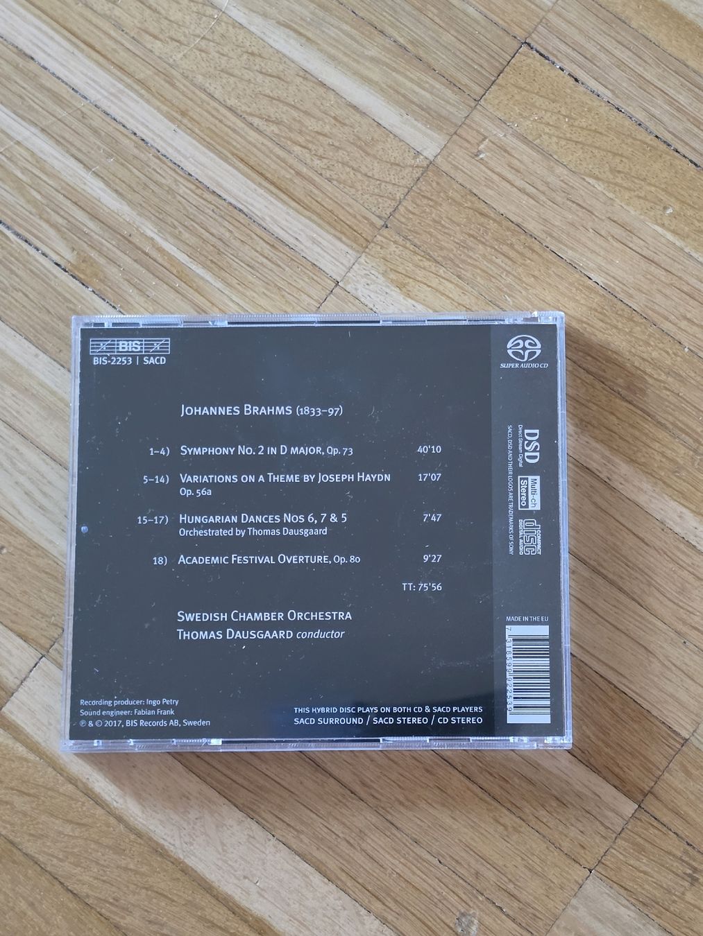 CD: SACD: Brahms: Symphonie Nr. 2 u.a. – Usato da Aesch BL venduto da immon 1