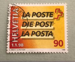 Nr.937 mit Stempel Abschleppdienst Schweizerischen PTT 1998