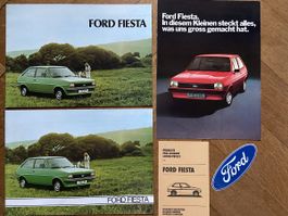 FORD FIESTA Prospekt-Konvolut 1976 1977 1978 1979 CH-dt.