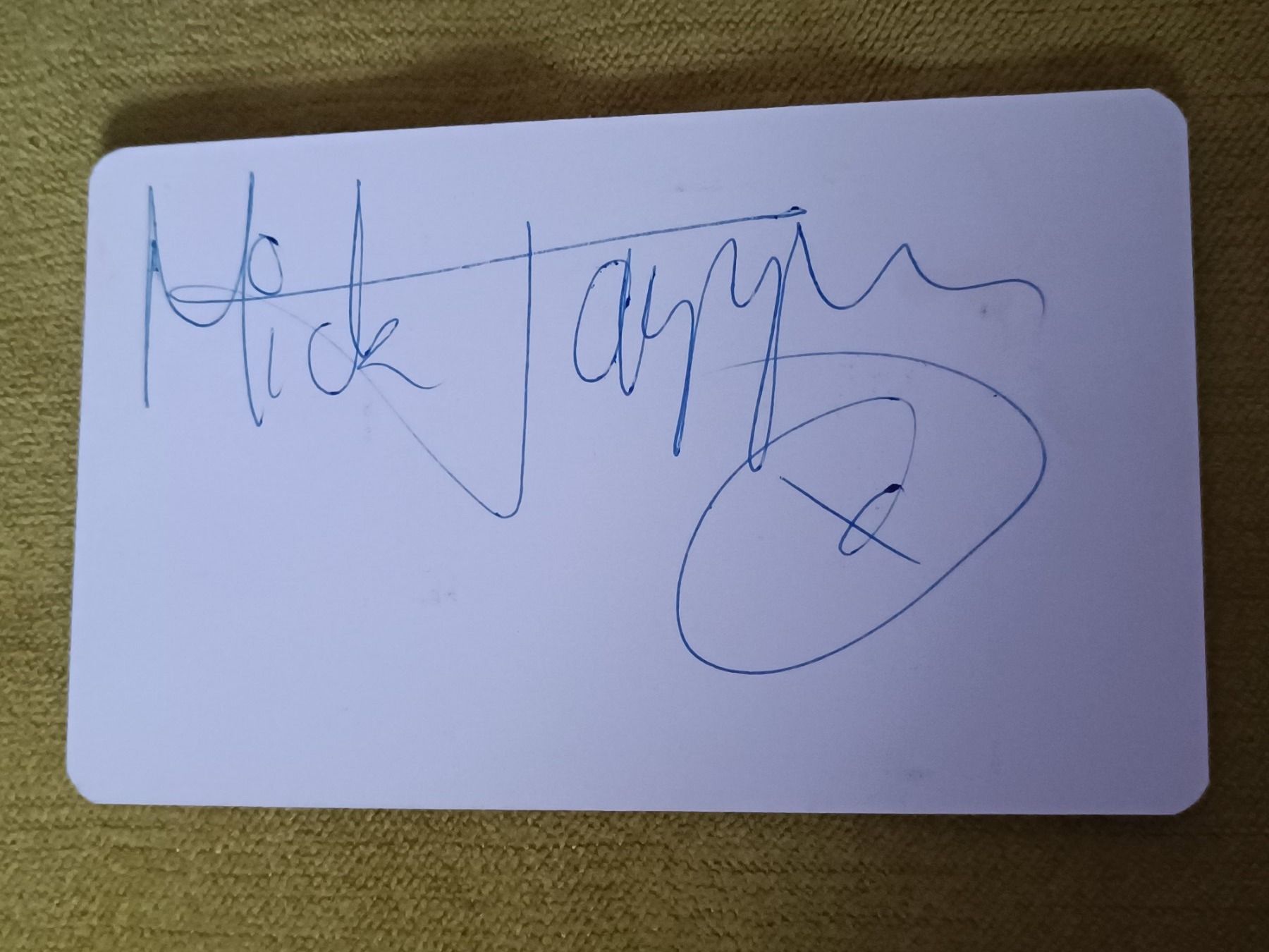 Autografi: Keith Richards & Mick Jagger - handsigniert – Usato da Menziken venduto da Artographs 3