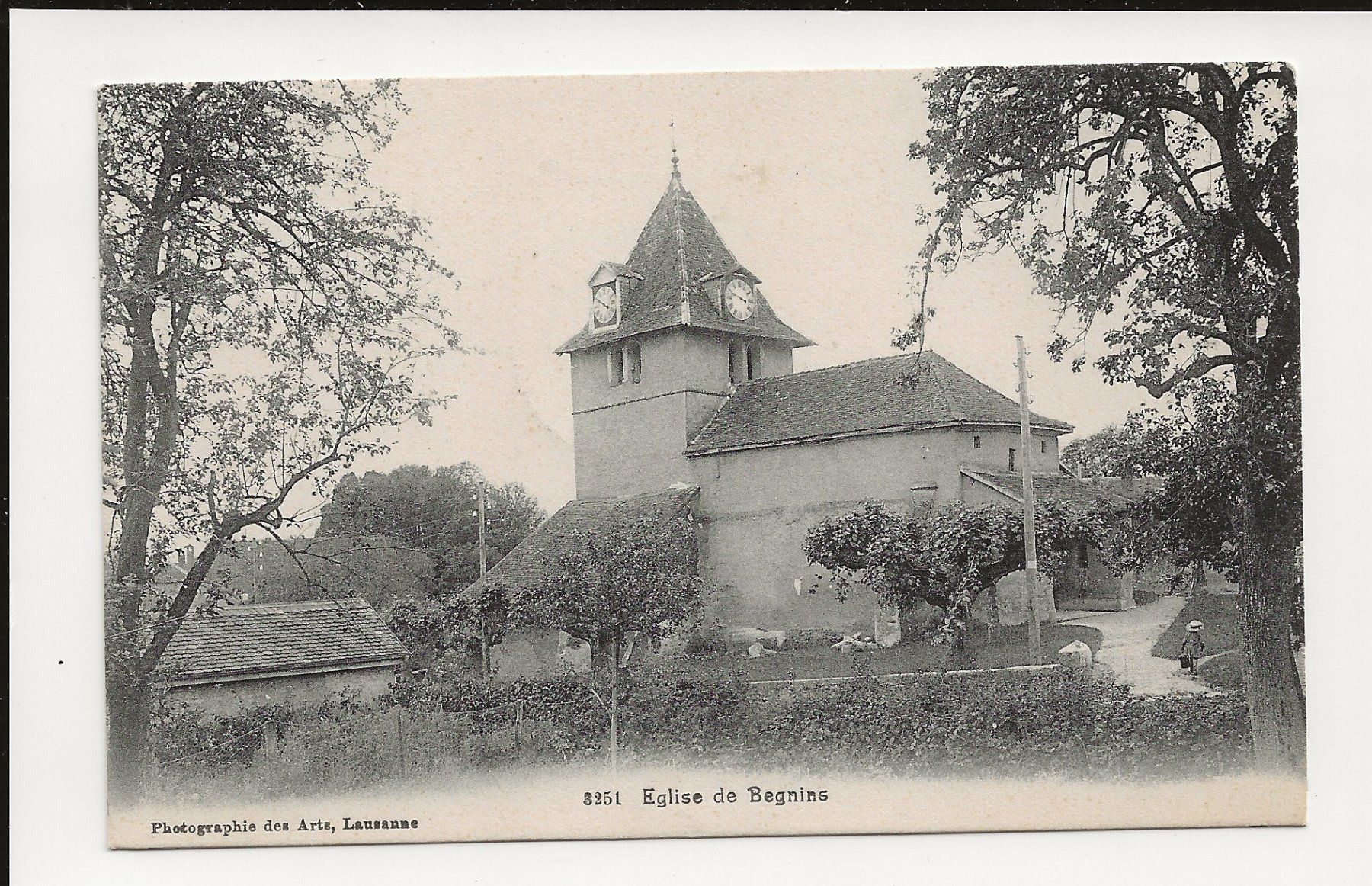Cartoline postali: AK 1921 Eglise de Begnins – Usato da Greifensee venduto da 315WDO