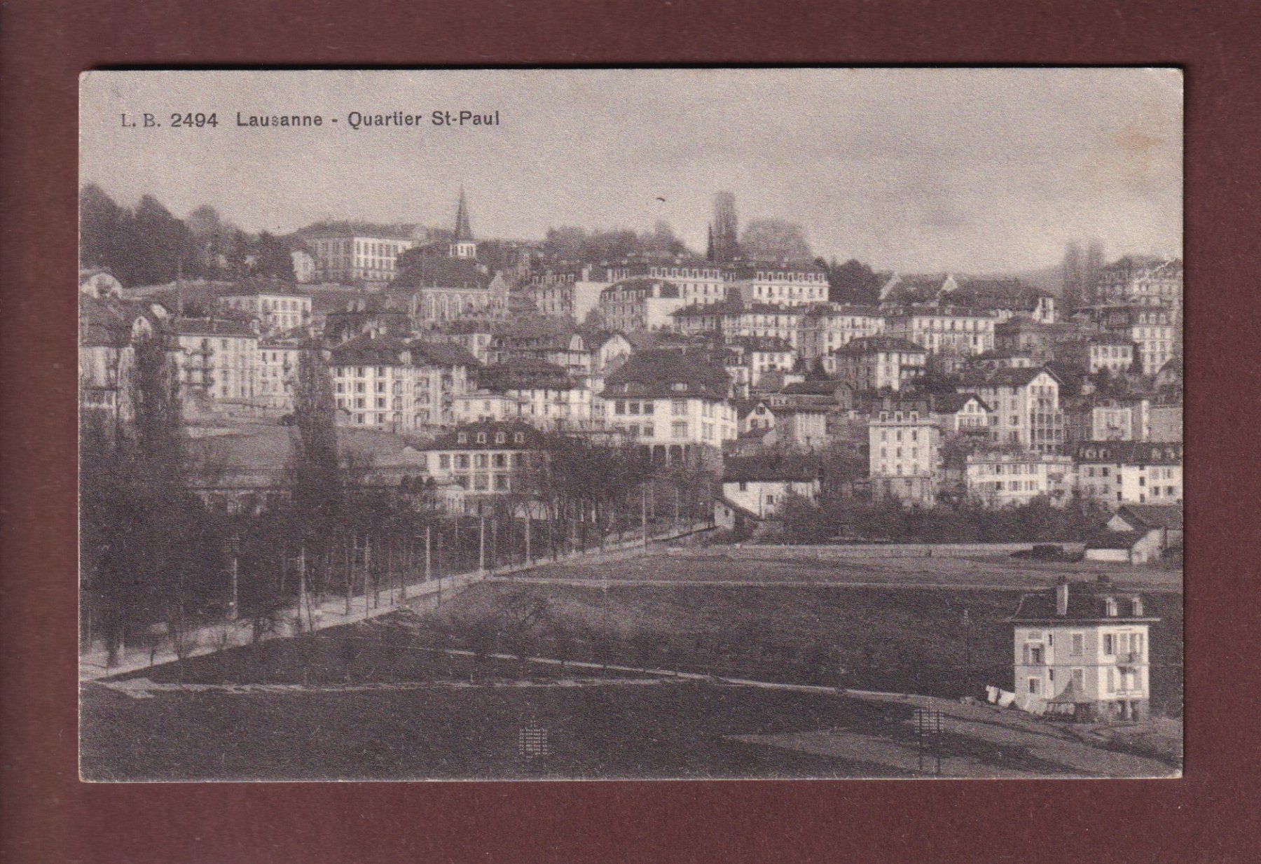Cartes postales: LAUSANNE - Quartier St. Paul - 1912 – D'occasion à Pully par nicecards