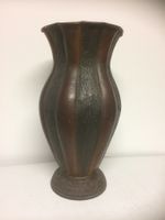 VECCHIO VASO PORTAOMBRELLI IN  RAME DECORATO 53 X 26  cm‪‪