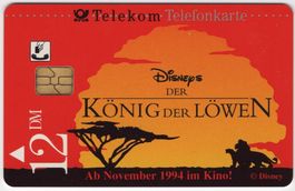 Disneys der König der Löwen - volle deutsche Telefonkarte