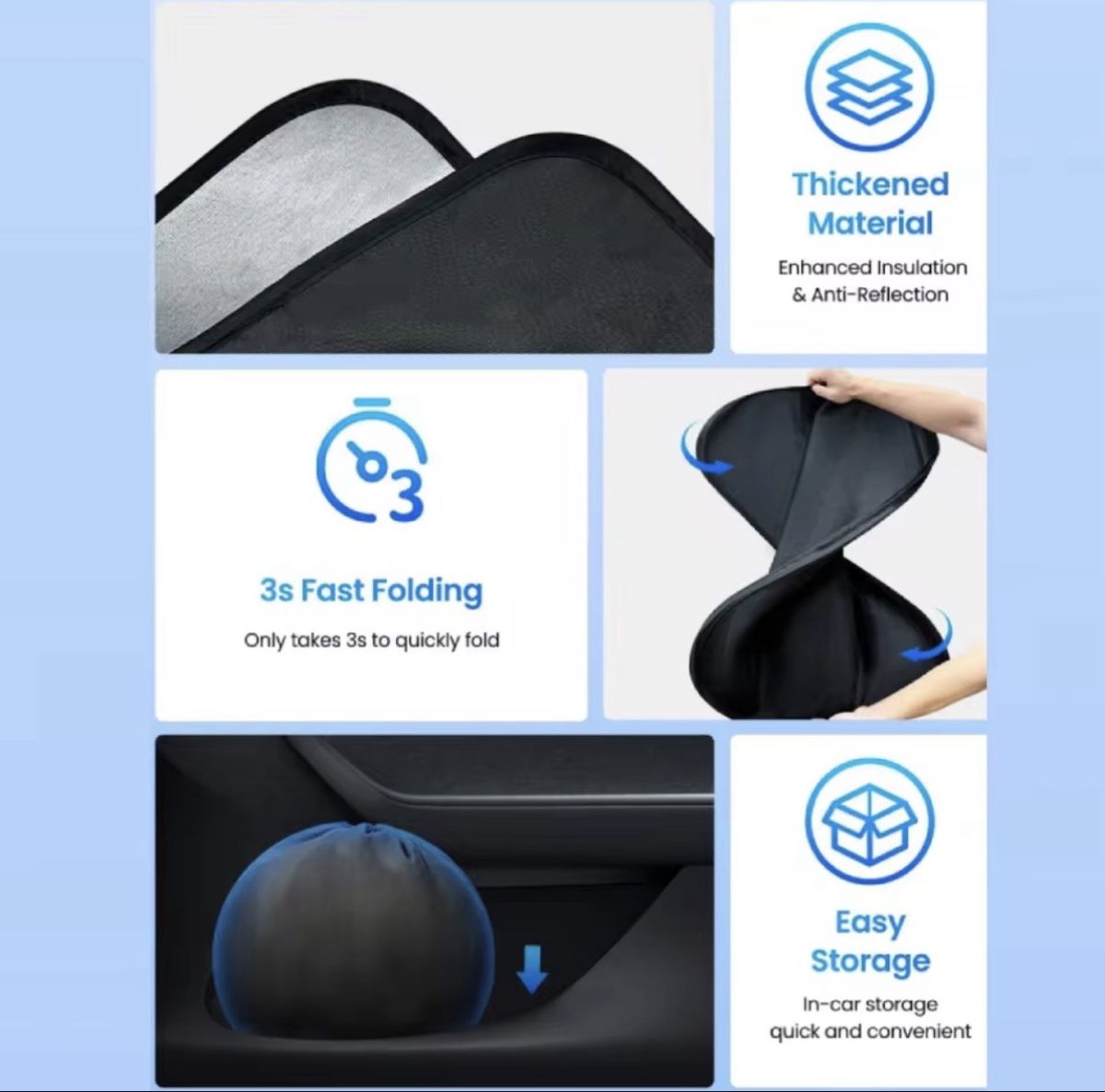Autres accessoires p. véhicule: Sonnenblende Tesla Model Y – D'occasion à Wolfhausen par Driver016 1