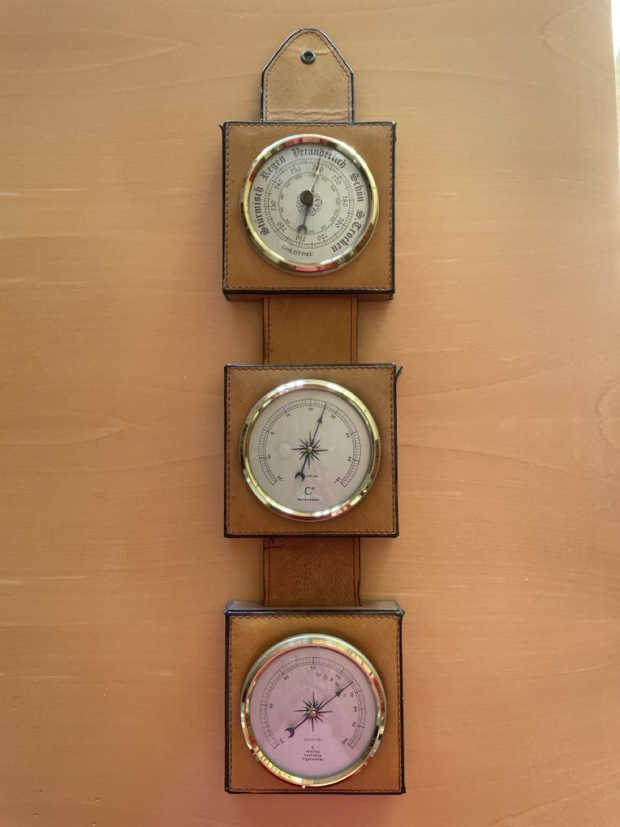 Altro per la casa: Vintage Barometer, Hygrometer, Thermometer Leder – Usato da Maur venduto da Mikado11
