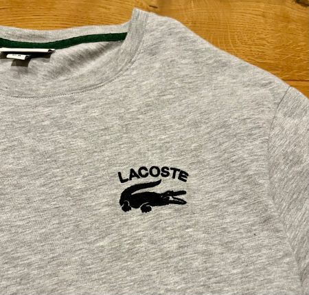 Lacoste T-Shirt grau Regular Fit Grösse M neuwertig