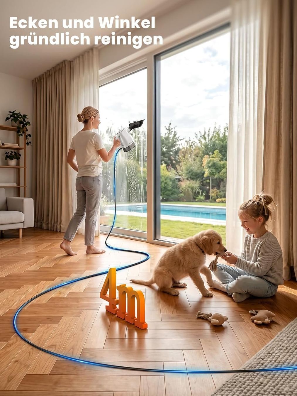 Nettoyeurs à vapeur: Dampfreiniger 10 Sek Aufheizzeit Smart-Touchscreen Weiss – Neuf avec emballage d'origine à Neuhausen am Rheinfall par HugoVerkauft 1