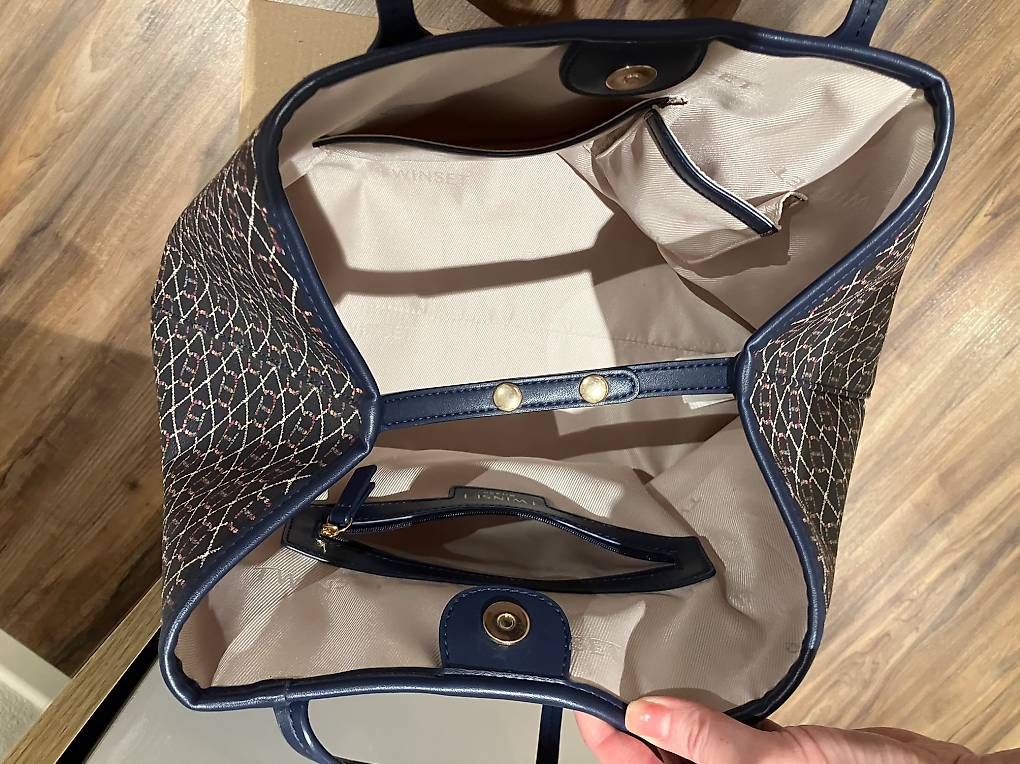 Twinset Borse da donna: Twinset Shopper navyblau – Usato da Oberglatt ZH venduto da kateslivingroom 1