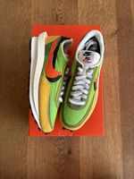 Nike x sacai LDWaffle Green Gusto / Safety Orange, EU 44