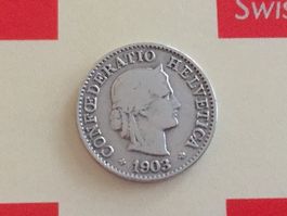5 Rappen 1903 -ss, nur 2,0 Mio!