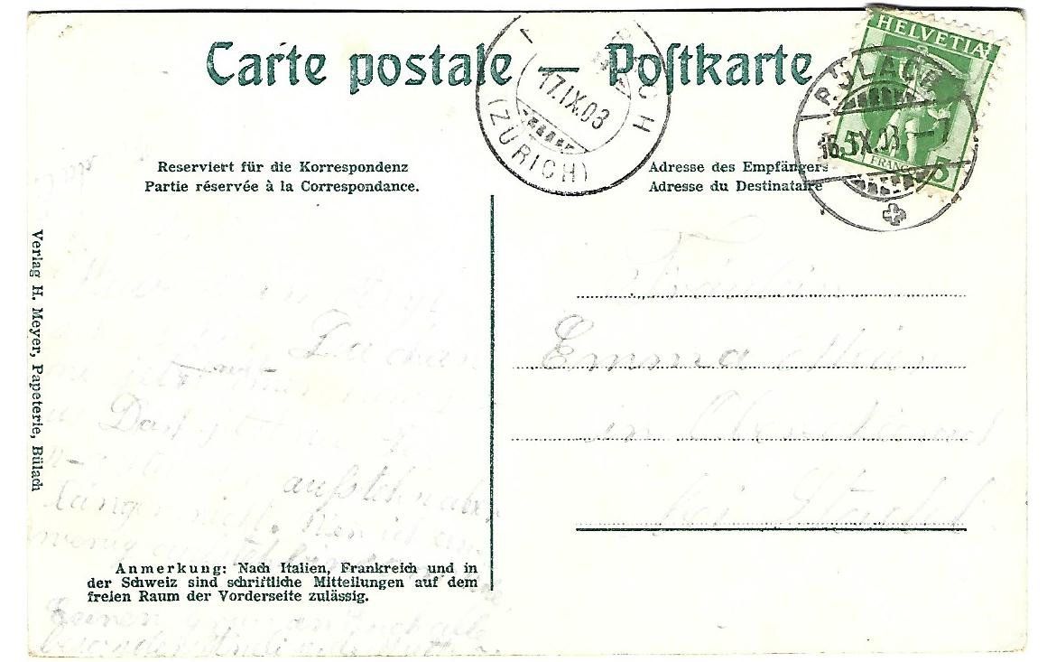 Cartoline postali: Krankenasyl Bülach – Usato da Wetzikon ZH venduto da Brulu100 1