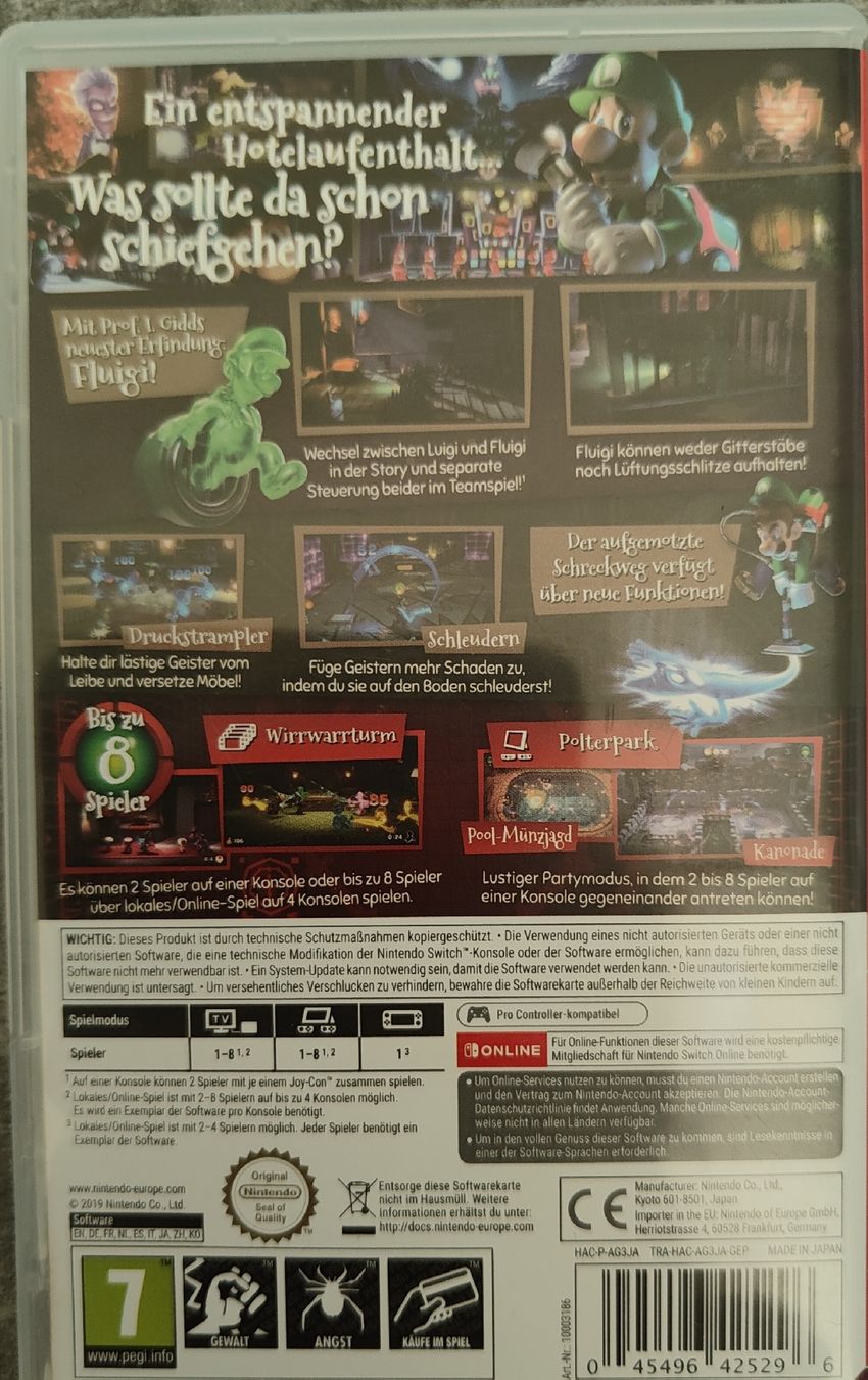 Nintendo Jeux: Nintendo Switch Luigi's Mansion 3 Spiel – D'occasion à Trachslau par fusake.ch 1