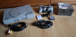 SONY PlayStation Konsole mit Zubehör & 4 Games