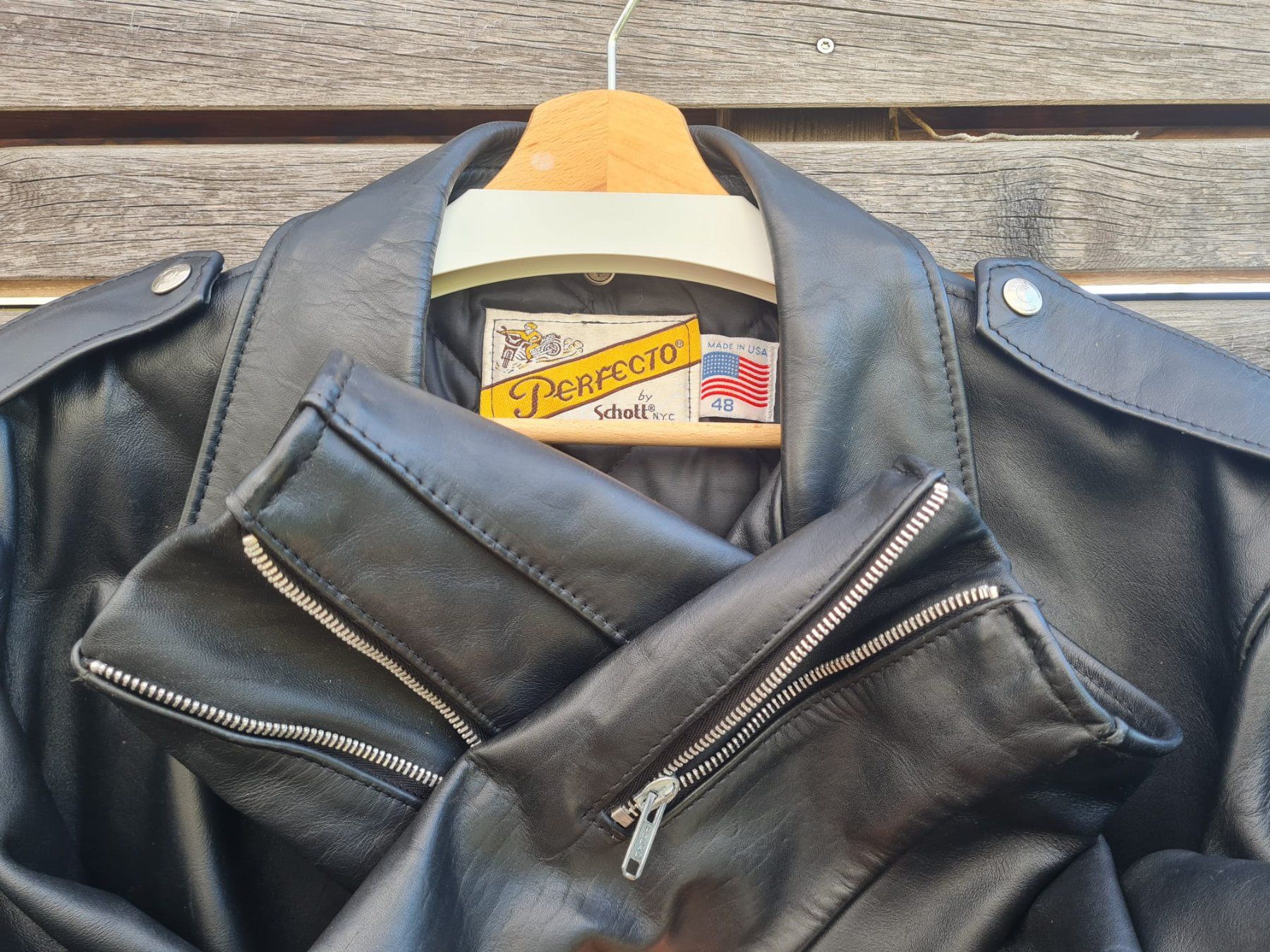 Schott Giacche: Schott Perfecto 618 Schwarz in Grösse 48 – Usato da Turgi venduto da vivizz 3