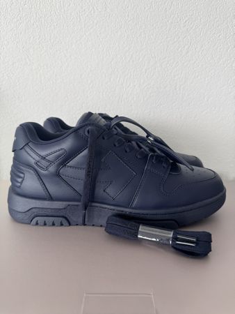 Off-White Sneaker in blue leather, size 43, brand new