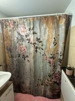 Blumen Duschvorhang, neuwertig! 180x200cm