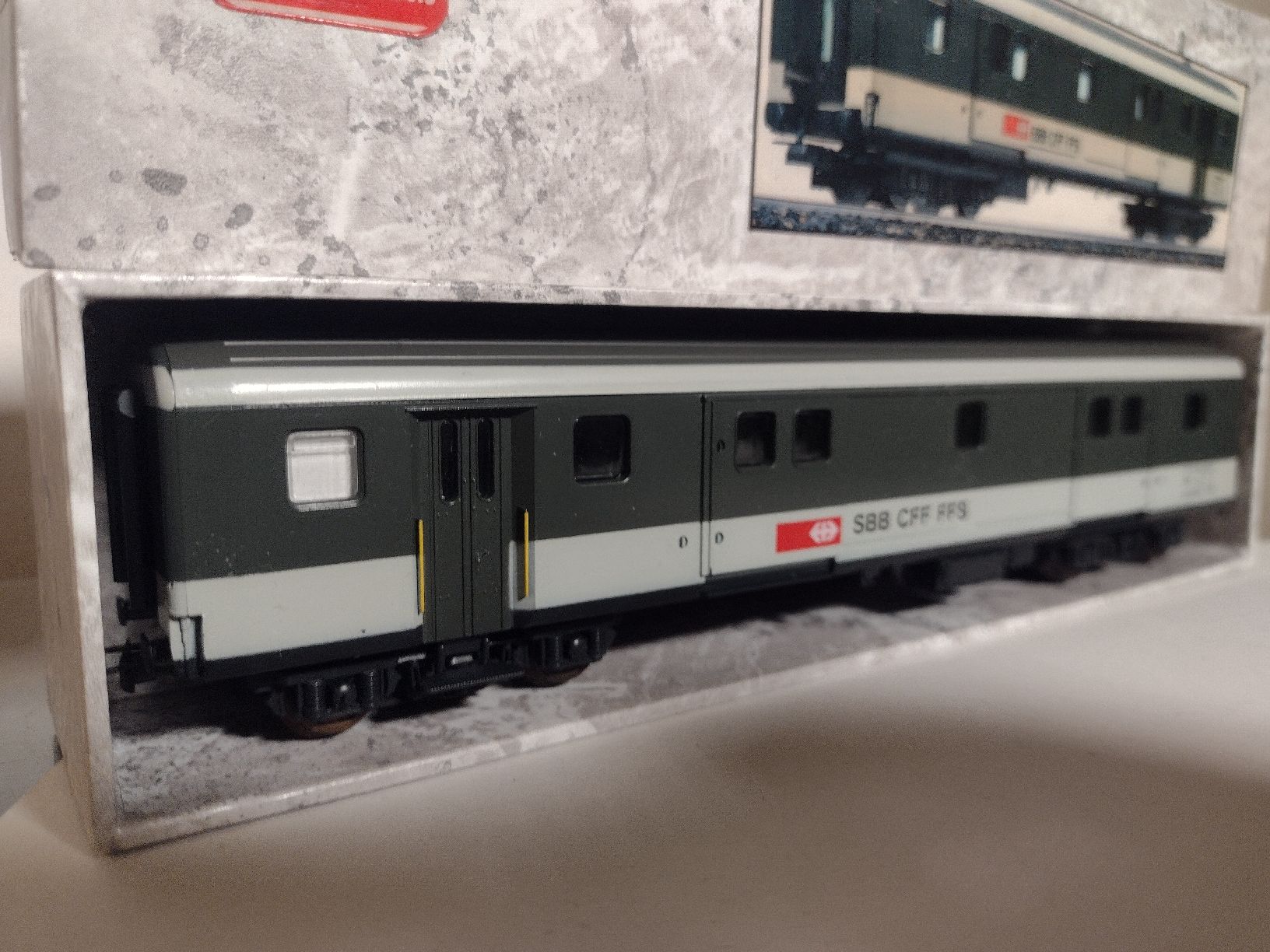 Lima Modellini di ferrovie: Lima Models SBB CFF FFS Luggage Car - In Box - HO scale – Usato da Zürich venduto da TrainLine 1