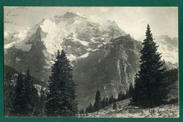 Mürren - Die Jungfrau, 1908, gelaufen