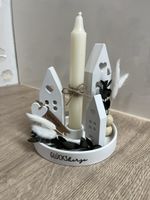 Kerzendeko „Glückskerze“, handgemacht