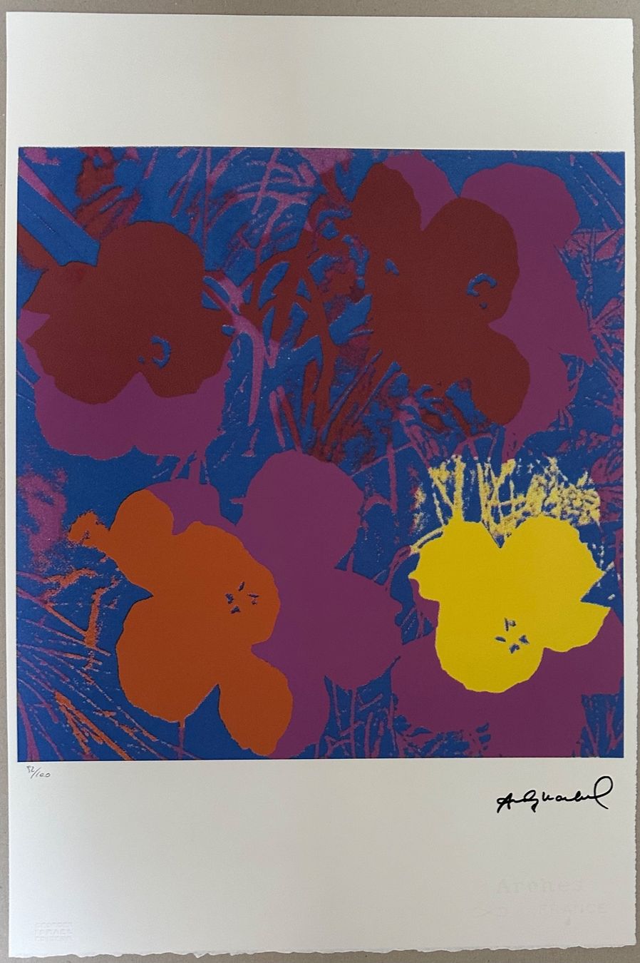 Foto & Immagini: Andy Warhol: Flowers, POP Art 92/100 – Nuovo (secondo la descrizione) da Meilen venduto da Smgdesign
