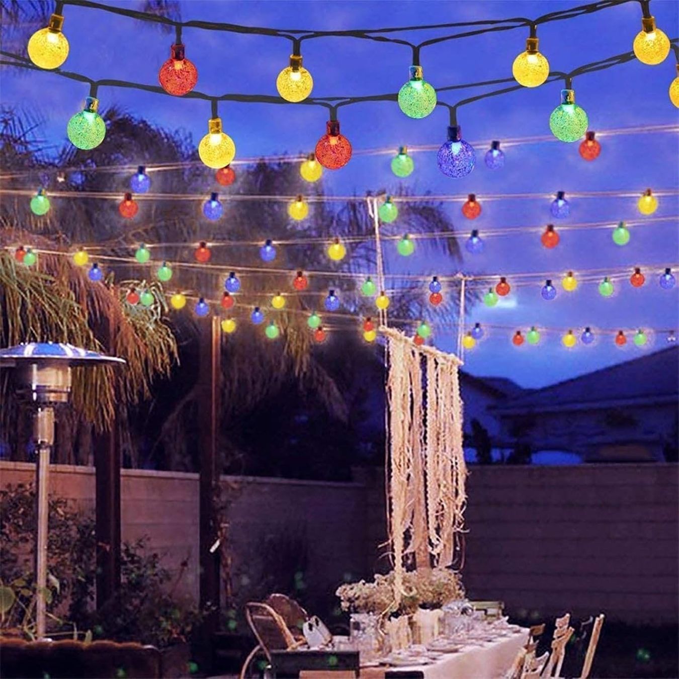Lichterketten & Leisten: Solar Lichterkette Aussen 17m mit 100 LED bunt – Neu und originalverpackt aus Nuglar von SmartLiving24 1