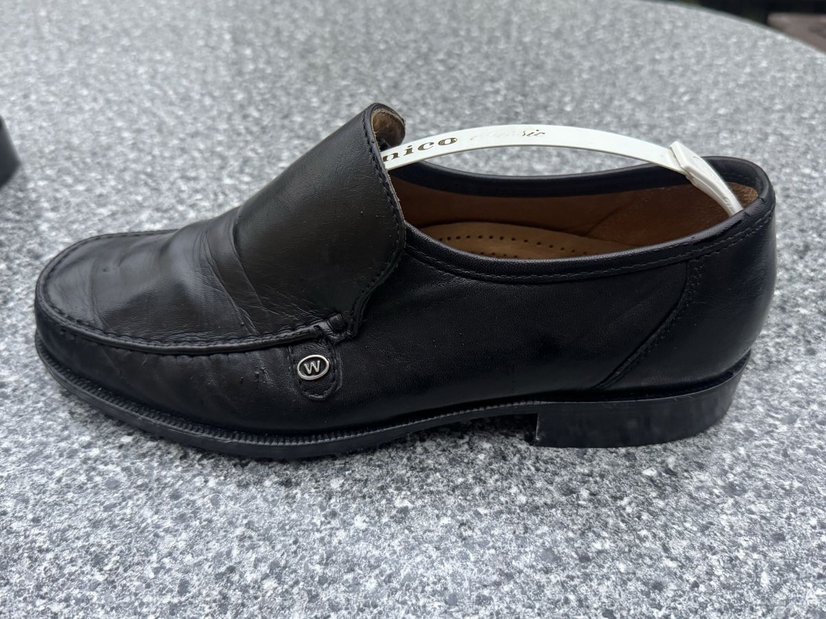 Walder Scarpe da uomo: Herrenschuhe Leder, WALDER, Gr. 41, NEUWERTIG – Nuovo (secondo la descrizione) da Schaffhausen venduto da 1963CD 3