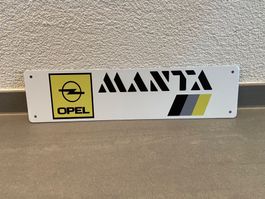 OPEL MANTA METALL  VINTAGE SCHILD NEU!