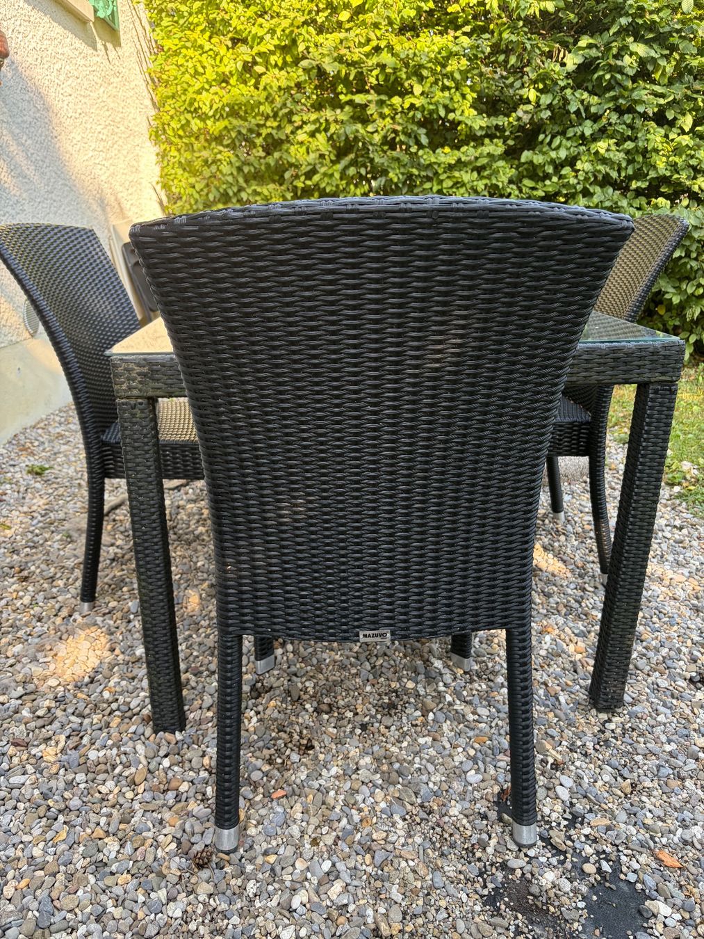 Set di tavolo e panche: Outdoor Dining Set - Table with 4 Mazuvo chairs – Usato da Zollikerberg venduto da kajschi 1
